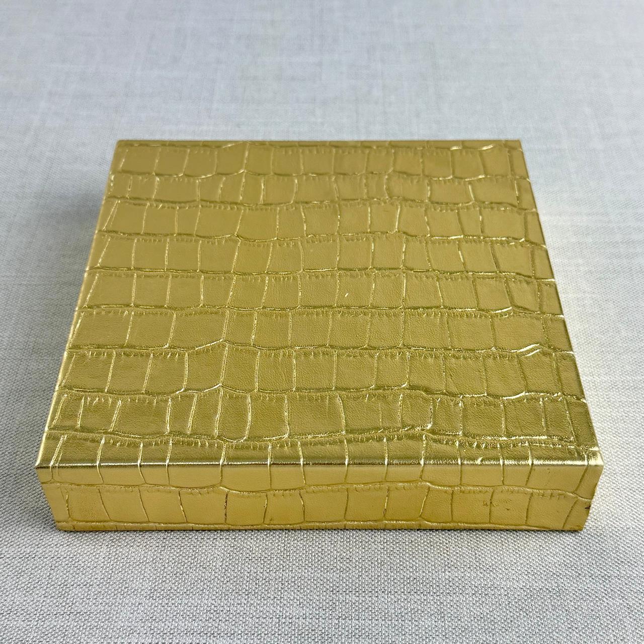 BASE PARA CIRIOS PIEL SINTÉTICA DORADA